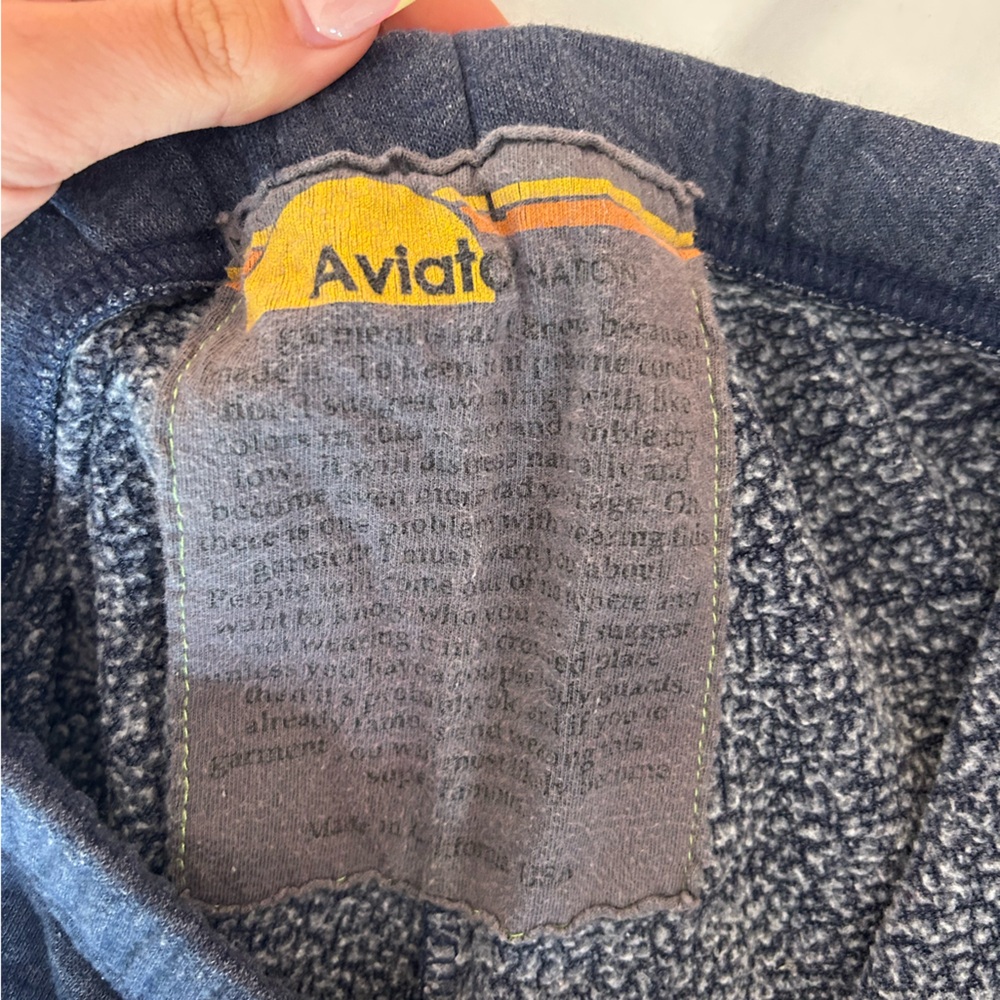 Aviator Nation 5 Stripe Neon/Navy Sweatpants